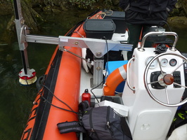 Tracage a la rhodamine sur le Rhone