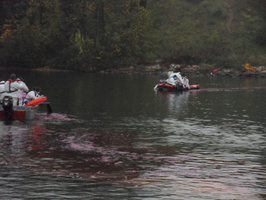 Tracage a la rhodamine sur le Rhone