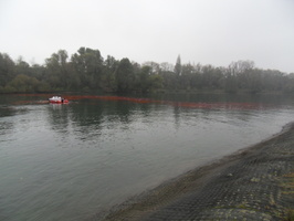 Tracage a la rhodamine sur le Rhone