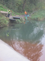 Tracage a la rhodamine sur le Rhone
