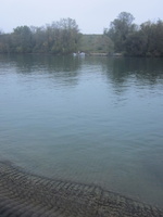 Tracage a la rhodamine sur le Rhone