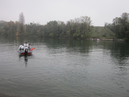 Tracage a la rhodamine sur le Rhone