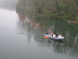 Tracage a la rhodamine sur le Rhone