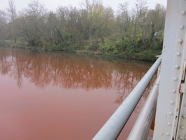 Tracage a la rhodamine sur le Rhone