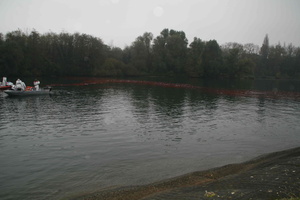 Tracage a la rhodamine sur le Rhone