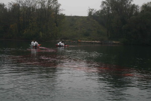 Tracage a la rhodamine sur le Rhone