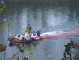 Tracage a la rhodamine sur le Rhone