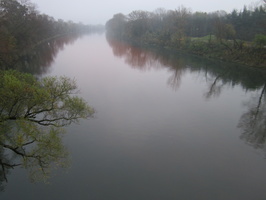 Tracage a la rhodamine sur le Rhone