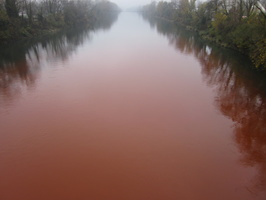 Tracage a la rhodamine sur le Rhone