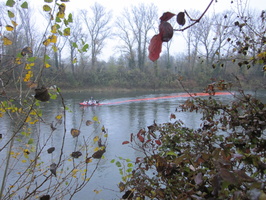 Tracage a la rhodamine sur le Rhone