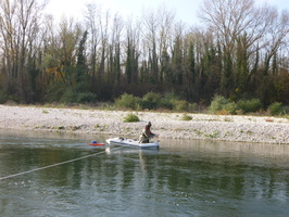 Tracage a la rhodamine sur le Rhone