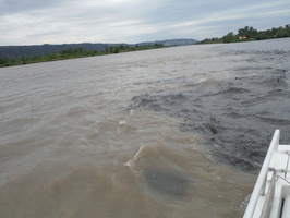 Mesure pendant la chasse des barrages de l'Isere