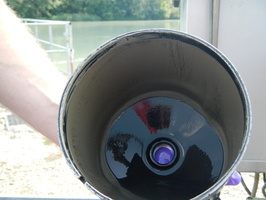 Prise de matiere en suspension d'eau du Rhone avec les centrifugeuses fixe et mobile a Jons 