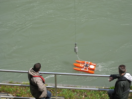 Preparation de la chasse du Rhone, station Cnr de Bogne