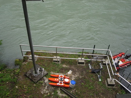 Preparation de la chasse du Rhone, station Cnr de Bogne