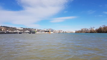 Mesure CTD Adcp sur le Rhone, la Saone et apres leur confluence